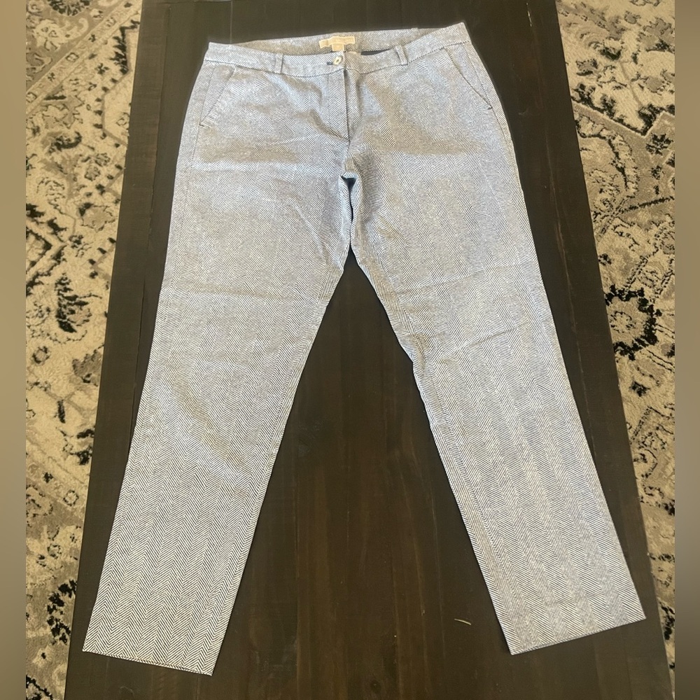 Micheal Kors straight leg pants size 12 blue